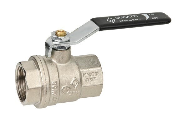 Кран шаровый Bugatti OREGON 301 3/4” ВР/ВР полнопроходной ручка-плоский рычаг (3010152)