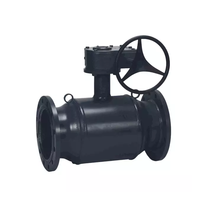 Кран шаровой сталь 09Г2С JIP Premium FF Ду 250 Ру16 фл L=650мм с редуктором Danfoss 065N0261G