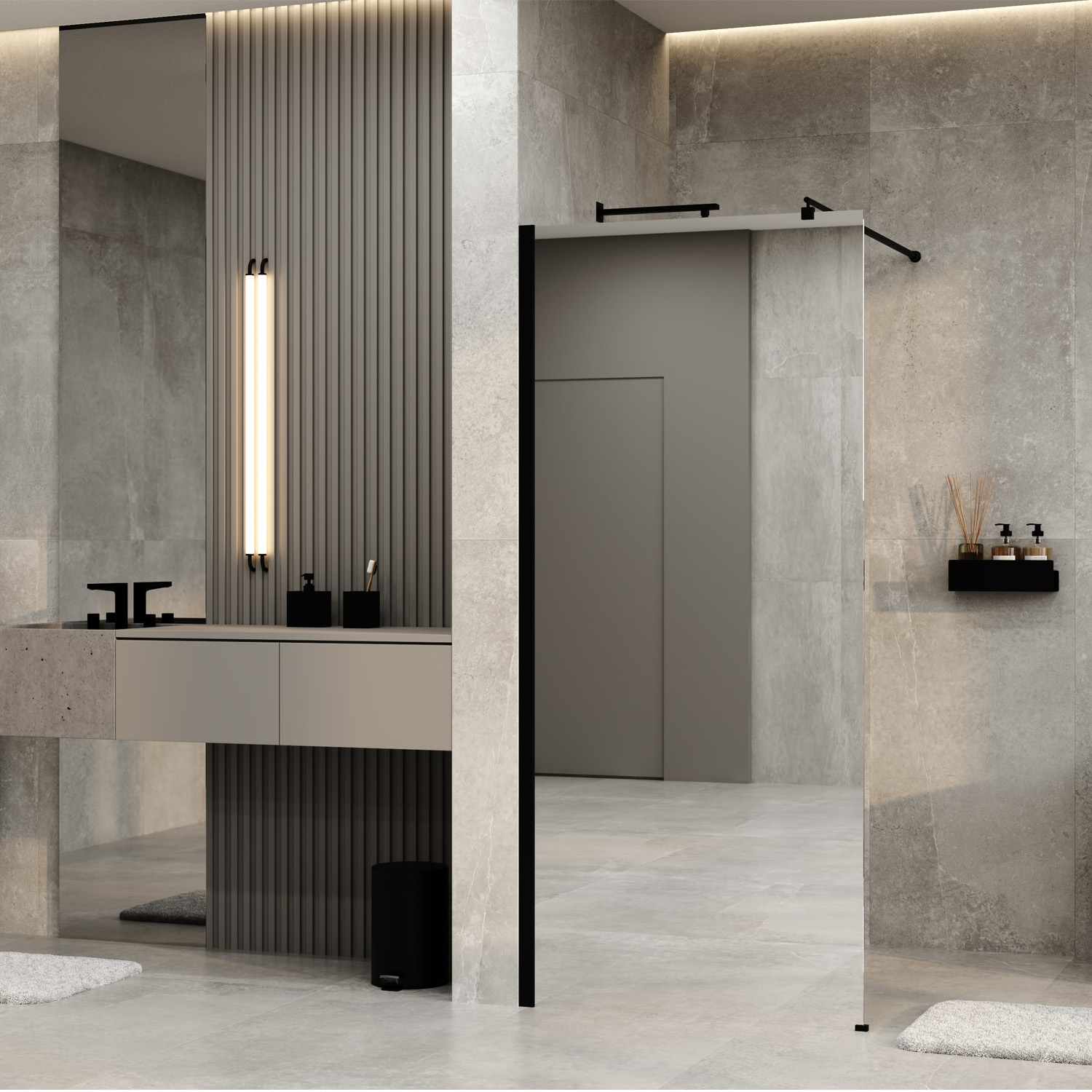 Rur 30W44MB-MR Душевое ограждение