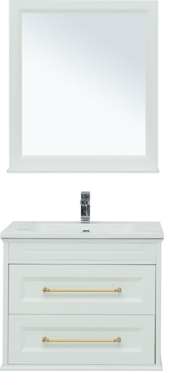 Мебель для ванной Aquanet Бостон М 80 белый (ручки золото, раковина Бостон) 00281193