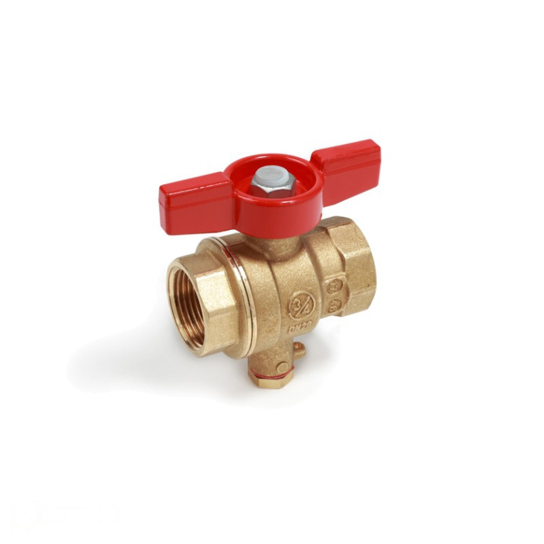 Кран шаровой Giacomini 1/2" ВВ для зонда (бабочка) серия R851 R851TY103 (R851TY103)