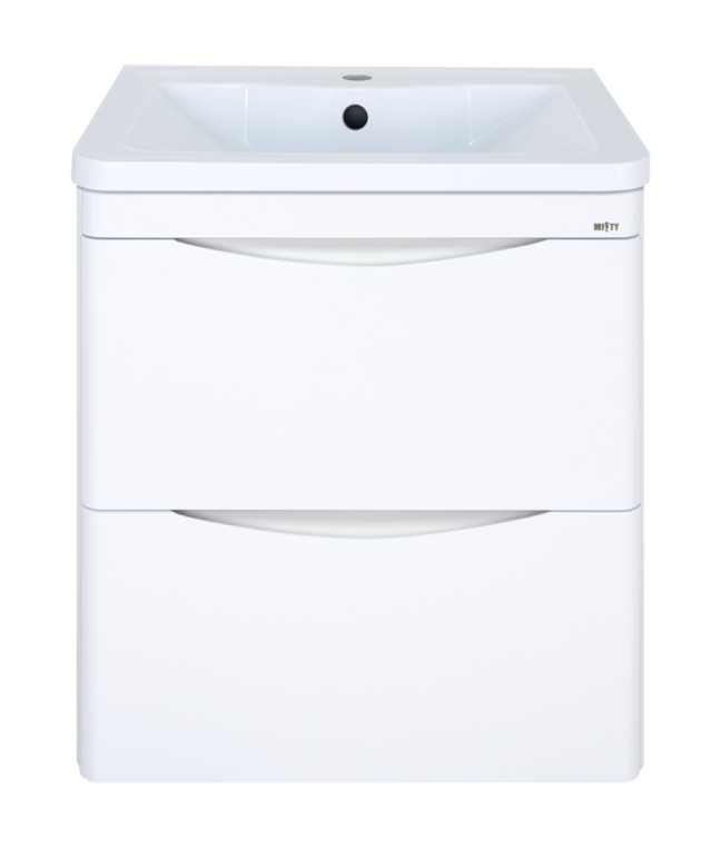 Тумба под раковину Misty Атлантик-60 П-Атл-01060-011П2Я с двумя ящиками