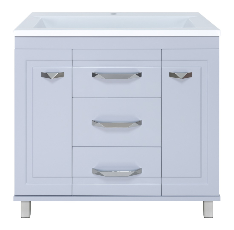 Тумба под раковину Misty Терра-90 П-Тер 01090-01503Я с тремя ящиками