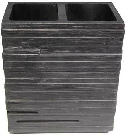 Стакан для зубных щеток Ridder Brick черный 22150210