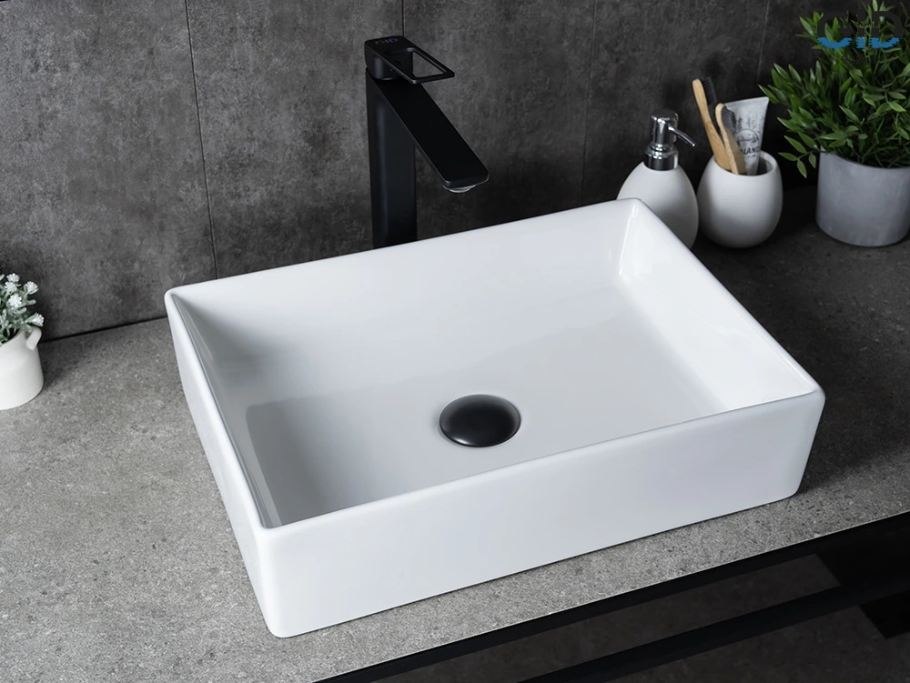 Раковина Gid N1204 51225 накладная белая 45x32x11