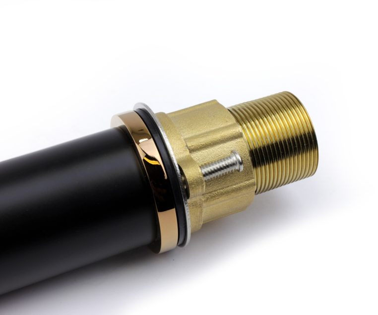 Смеситель высокий AVANGARDE черный, розовое золото (2030MH)