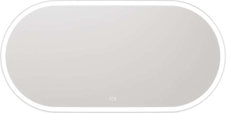 Зеркало Stworki Мальмё 100 с подсветкой, сенсор на зеркале, овальное, настенное, большое (LED-00002202)