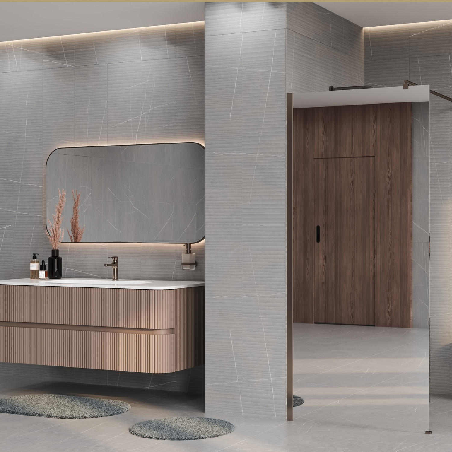 Rur 30W39BN-MR Душевое ограждение