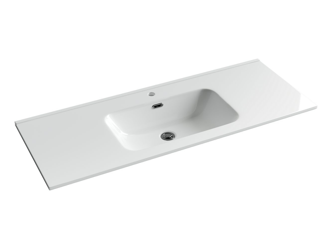 Накладные раковины CERAMICANOVA CN7006 Умывальник накладной прямоугольный Element 1210*465*180мм