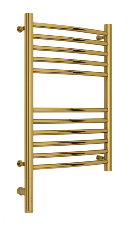 Электрический полотенцесушитель Сунержа Богема 3.0 выгнутая 600x400 МЭМ Лев. золото (03-5802-6040)