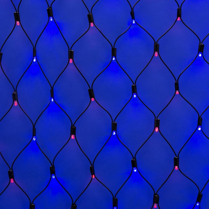 Сеть световая Uniel ULD-N2015 ULD-N2015-288/SBK RED-BLUE IP67