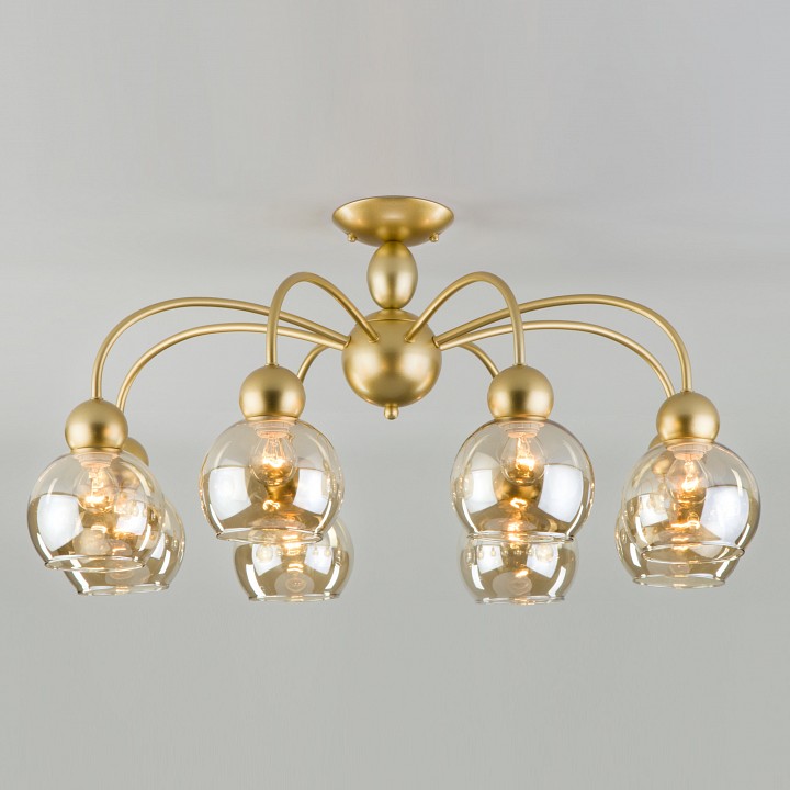 Люстра на штанге Eurosvet Fabia 30148/8 перламутровое золото