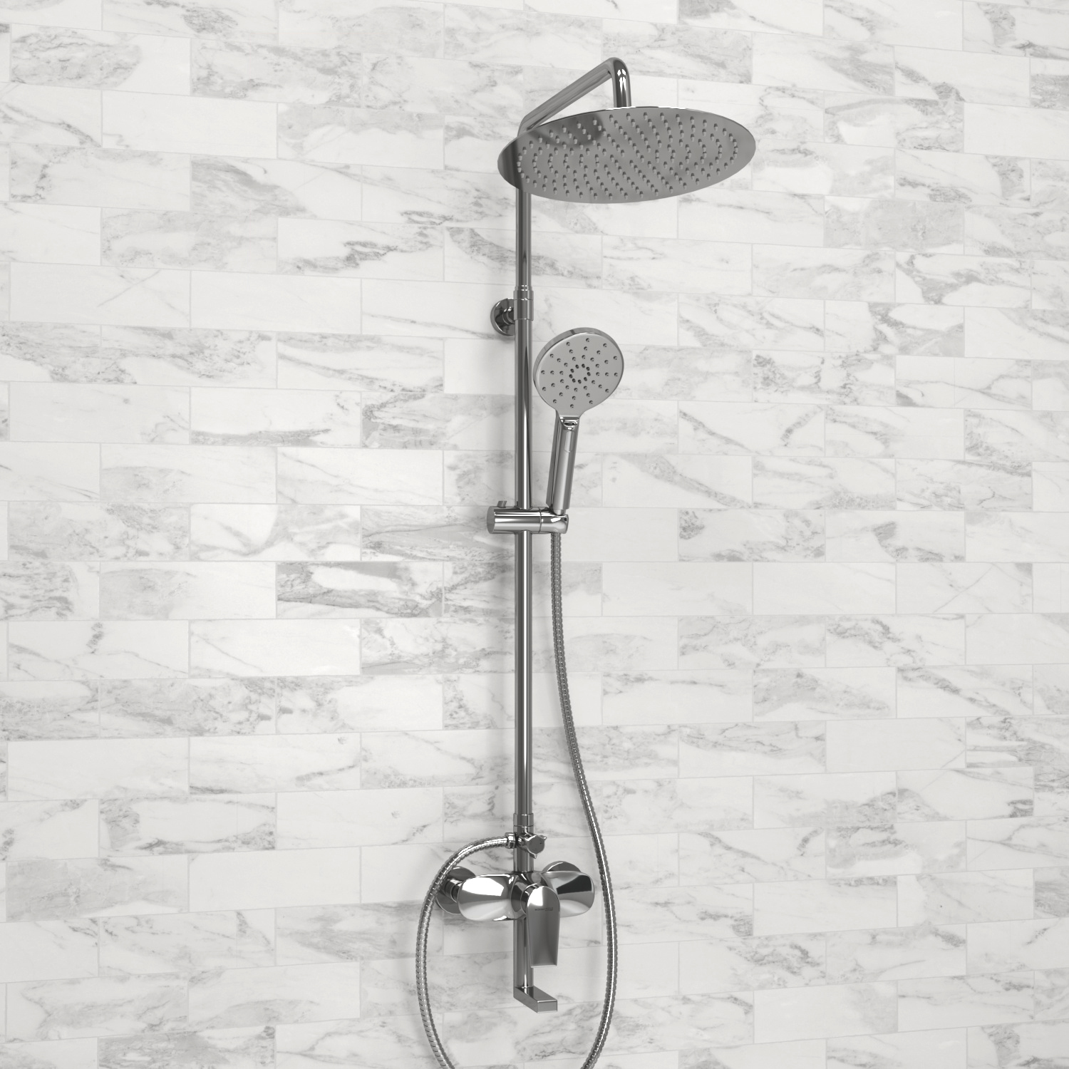 A166.116.127.010.CH Душевой комплект со смесителем