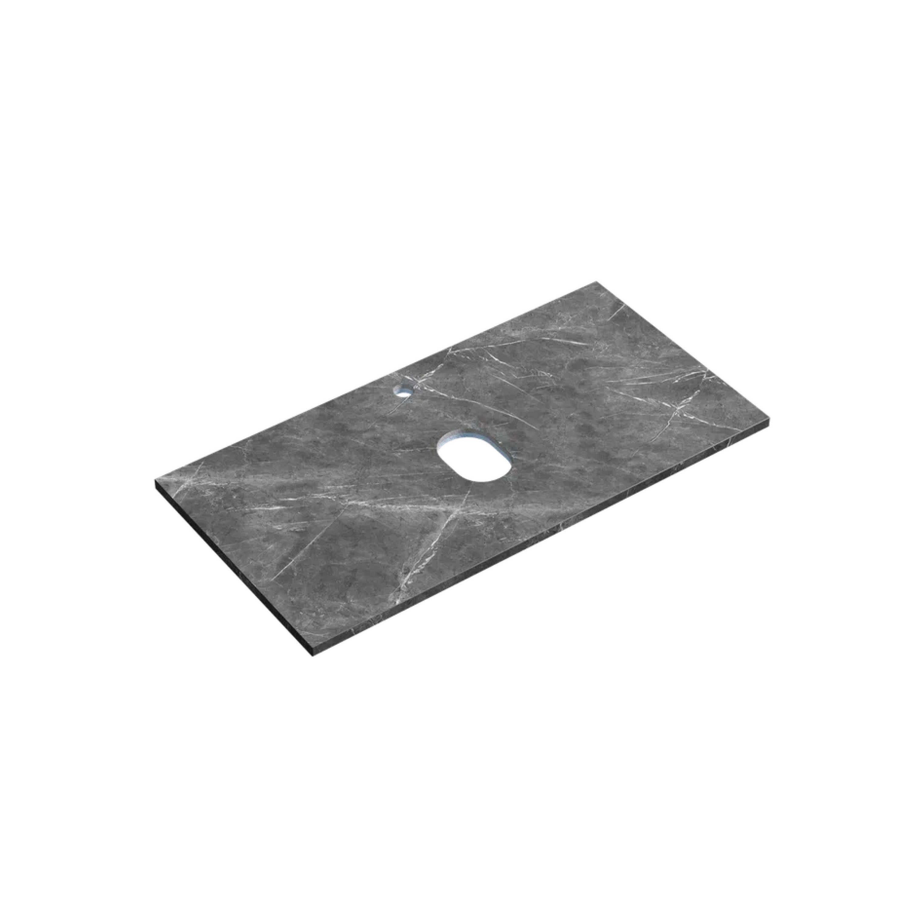 Столешница для ванной комнаты SANCOS 900х460, цвет black sky, арт. TT90A1