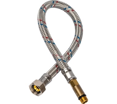 STOUT Гибкая подводка для воды M 10 (35мм) х ВР 3/8, длина 400 мм (SHF-0035-351010)