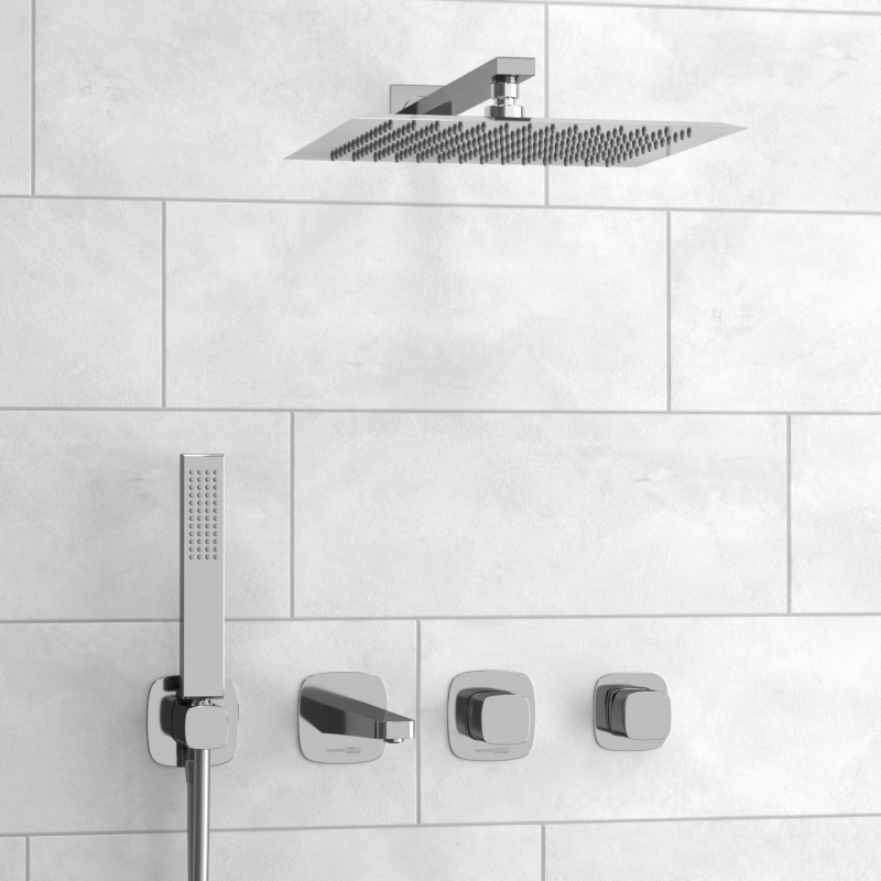 A8651.313.314.090.118.326.087.103 Встраиваемый комплект для ванны с верхней душевой насадкой, лейкой