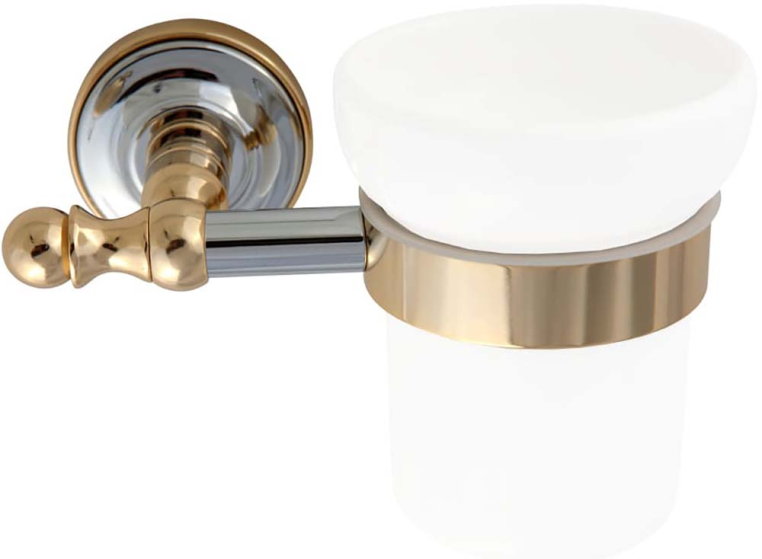 Держатель настенный для мыльницы/стакана/дозатора Migliore Mirella 29849 хром/золото