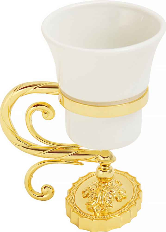 Стакан настольный Migliore Edera 16953 керамика/золото