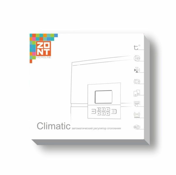 Регулятор TVP Electronics систем отопления ZONT Climatic 1.2 (1 прямой+2смесительных контура) ML00004510