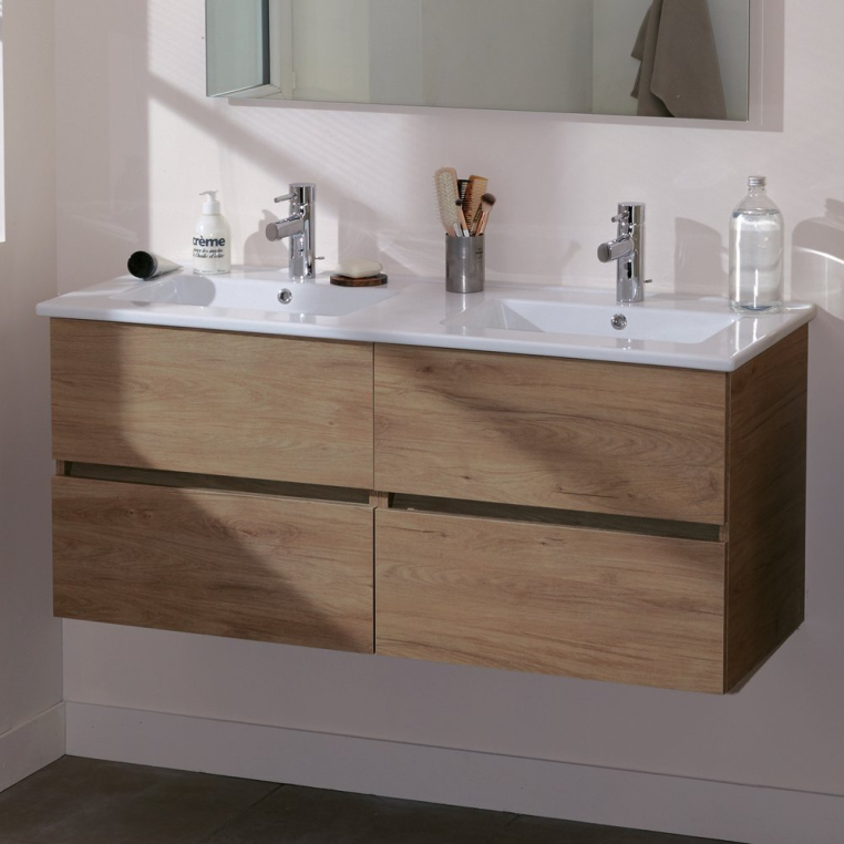 Тумба с раковиной Jacob Delafon Tolbiac 120 дуб давос натуральный (EB2384-E75+EXVA112-00)