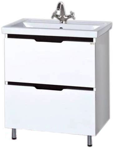 Тумба под раковину напольная с 2 ящиками Misty Лайм 70 Э-Лай01070-2Я