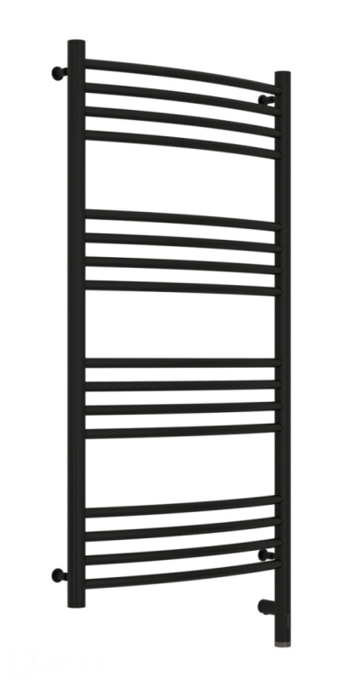 Электрический полотенцесушитель Сунержа Богема 3.0 выгнутая 1000x500 МЭМ Пр. матовый черный (31-5803-1050)
