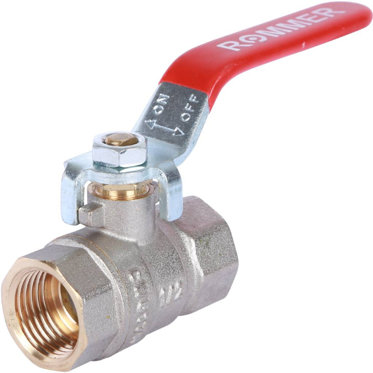 Шаровой кран ROMMER (RBV-0001-0110315) 1/2 ВН/ВН, ручка рычаг