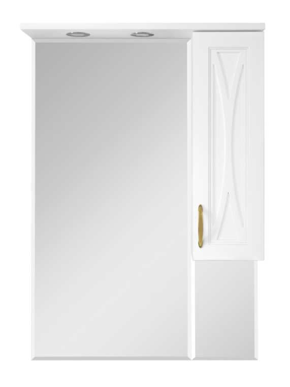 Зеркальный шкаф Misty Амбра-65 П-Амб0265-0322ЯП правый