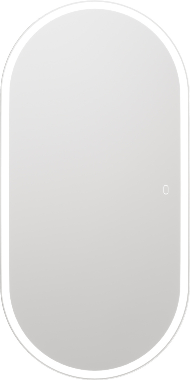 Зеркало Stworki Мальмё 100 с подсветкой, сенсор на зеркале, овальное, настенное, большое (LED-00002202)