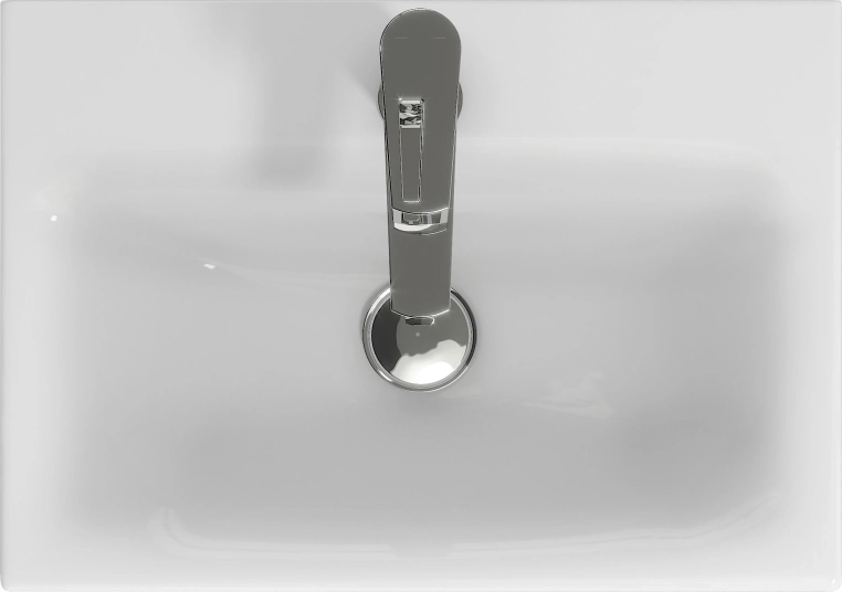 Раковина Cersanit Moduo slim 50 SLIM, 1 отв., белый, Сорт1 прямоугольная (P-UM-MOD50SL/1)