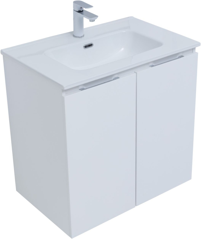 Тумба под раковину Aquanet Алвита New 70 2 дверцы, белый матовый 00303905