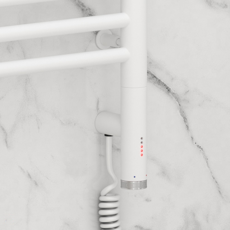 Электрический полотенцесушитель Сунержа Богема 3.0 прямая 500x500 МЭМ Пр. матовый белый (30-5805-5050)