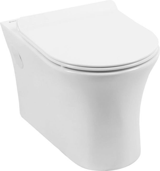 Подвесной унитаз Aquanet Roll с микролифтом, безободковый Roll-W CL-12249D