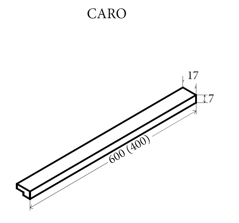 Ручки CARO бронза (комплект, 2шт)