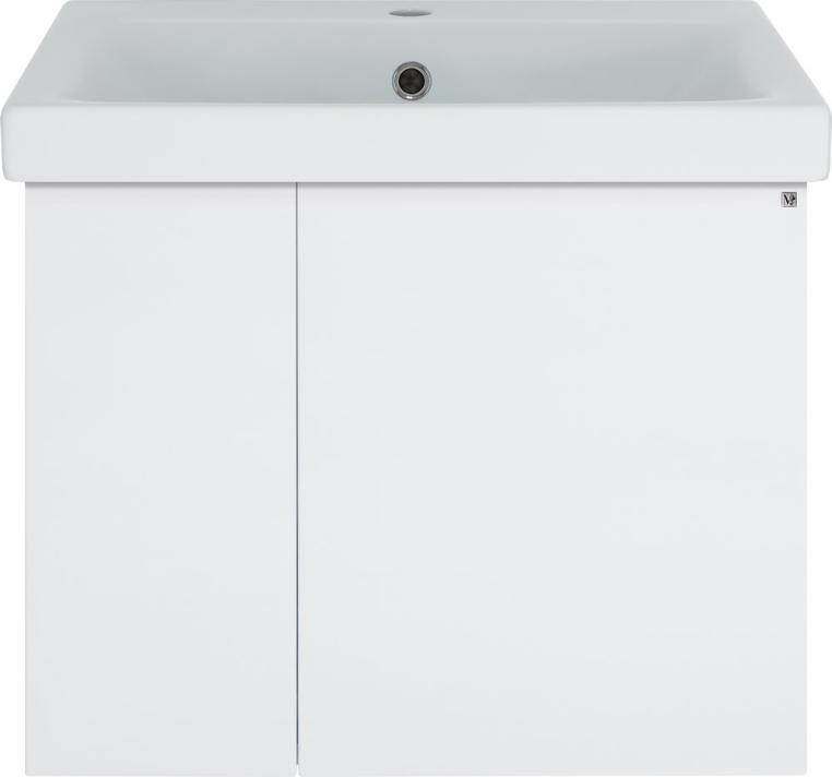 Тумба с раковиной Misty Лира 60 подвесная (Пр-Лир06060-50По+S-UM-MOD60/1)