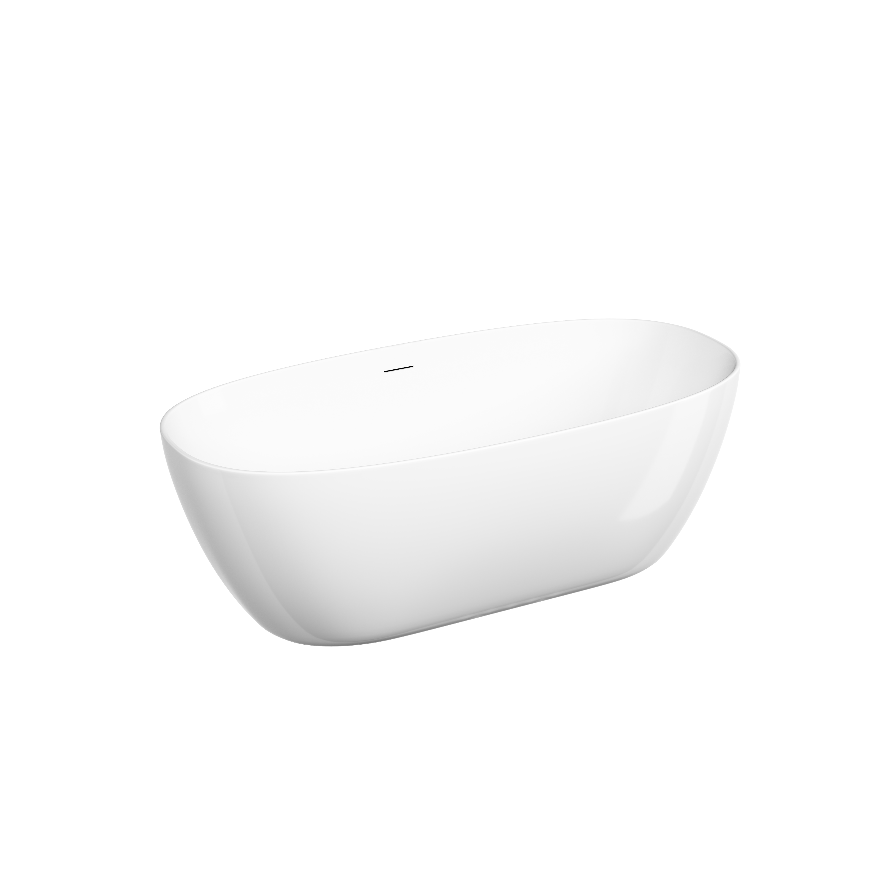 Акриловая ванна Sancos Oval 1700x800x580 мм, отдельностоящая, овальная, с каркасом, со сливом-переливом, донным клапаном"сlick-сlack", цвет белый, арт. FB21