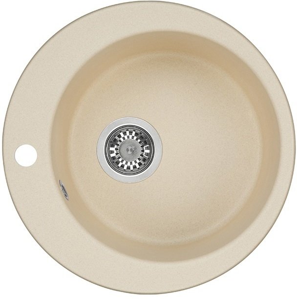 Мойка кухонная Aquaton Иверия круглая 480мм шампань 1A711032IV290