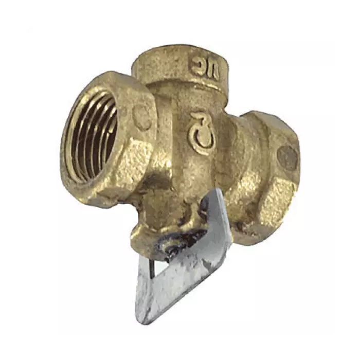 Кран конусный латунь газ 11б34бк Ду 20 Ру0,1 G3/4" ВР стандартопроходной Цветлит ZW30003