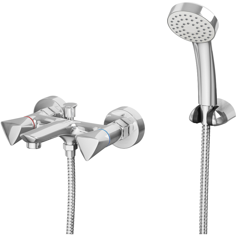 Смеситель для ванны RUSH Andros (AN2435-44) с коротким изливом
