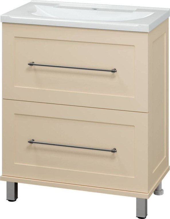 Тумба под раковину Misty Марта 70 с 2 ящ. бежевый