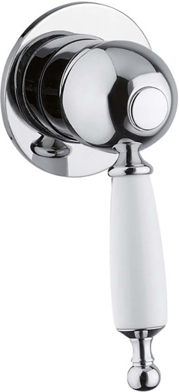 Смеситель скрытого монтажа Migliore Oxford 19137 с белой ручкой хром