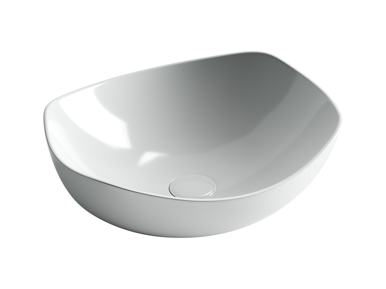 Накладные раковины CERAMICANOVA CN5017 Умывальник чаша накладная овальная Element 420*385*145мм