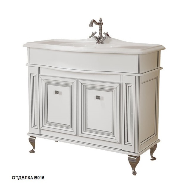 Тумба под раковину Caprigo Fresco 100 см bianco alluminio 10614G-В016