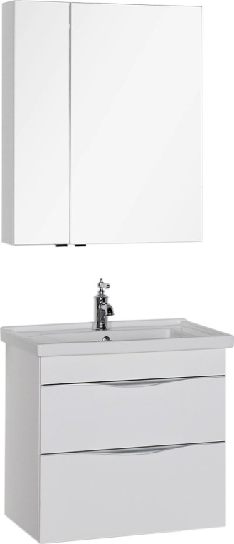 Комплект мебели Aquanet Эвора 70 белая (184307+00182323)