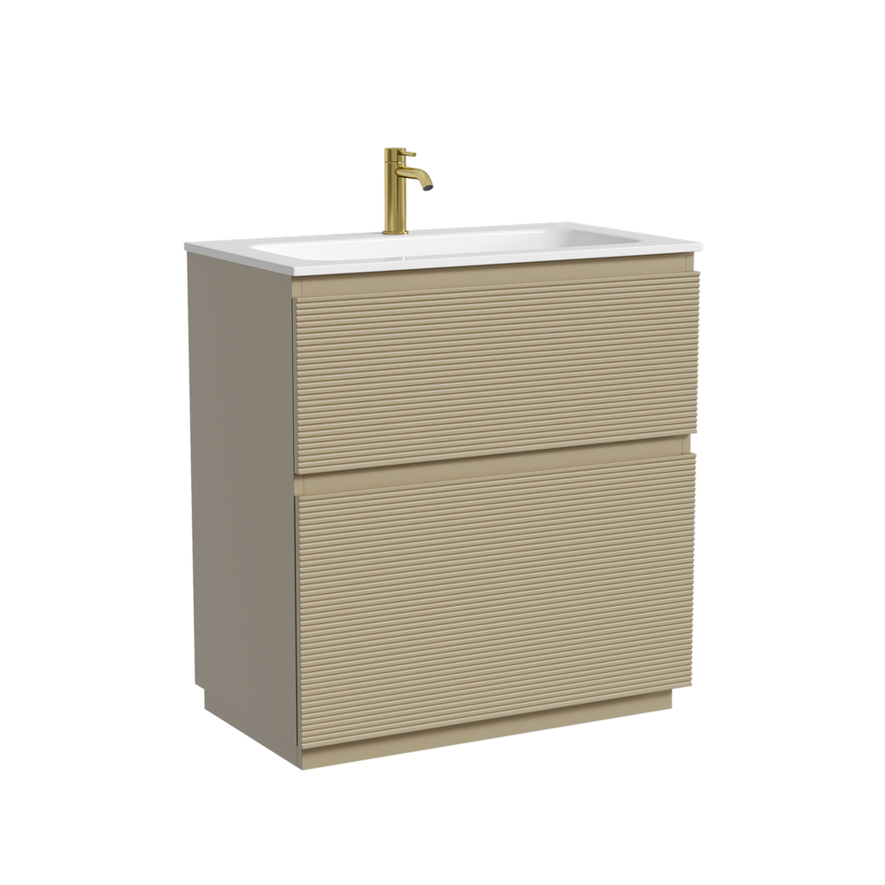 Тумба напольная SANCOS Folk Floor 790х445х850, c двумя ящиками оснащенными доводчиками, Капучино, арт.FL80FCP