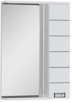 Зеркало-шкаф Aquanet Доминика 60x87 LED 00171918 белый