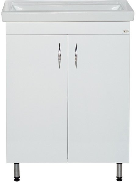 Тумба под раковину напольная прямая Misty Фостер 60 Э-Фос01060-01Пр белая