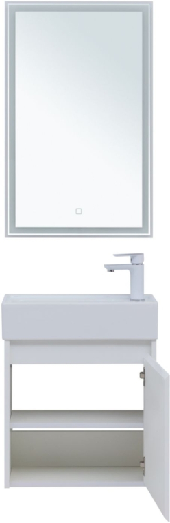 Мебель для ванной Aquanet Nova Lite 50 белый глянец (с дверецей) 00302531