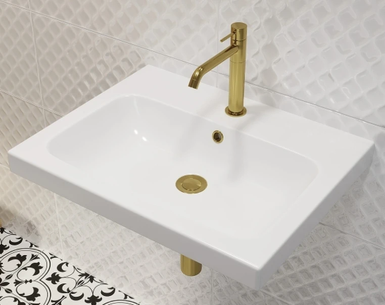 Раковина Cersanit Colour COL 50 B 1 отв., белый, Сорт1 прямоугольная (S-UM-COL50/1-w)