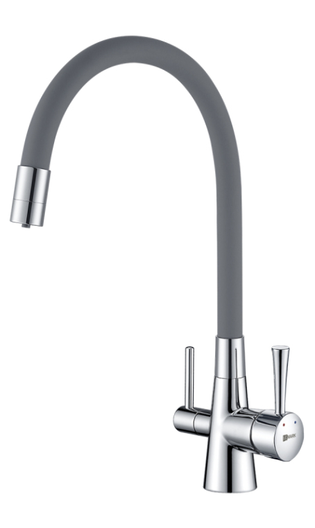 Смеситель для кухни LEMARK Comfort LM3075C-Gray с подключением к фильтру с питьевой водой